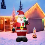1pc Christmas Decoration Inflatable Toy Gift Snowman Penguin Built-in LED Lights Indoor Outdoor  - Image 9
