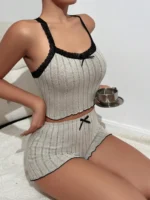 Sling Pajamas Set for Women Sleepwear Homewear - Image 10