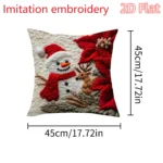 1pcs 2D Christmas Pillow Cover Xmas Party Decoration - Image 23
