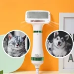 Pet Hair Dryer 2 with Slicker Brush Grooming for Cat and Dog Brush Professional Home Grooming Furry Drying Portable Dog Blower - Image 3
