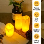 Flameless LED Votive Candles Set 100+Hour Lasting Electric Candles Battery Operated Tealight - Image 25