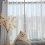 White Sheer Curtains Drapes 132CM Width for Living Room Grommet Top Lightweight Airy Gauzy Light Filtering Window Treatments - Image 15