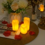 Flameless LED Votive Candles Set 100+Hour Lasting Electric Candles Battery Operated Tealight - Image 26