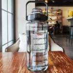 2L Sport Water Bottle With Straw Portable Leak-Large Capacity Water Cup With Motivational Quote Time Marker - Image 46