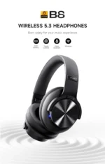 Picun B8 Bluetooth Headphones 120H Playtime Headset Wireless Bluetooth 3EQ Mode Low Latency Hands-Free Calls Over Ear Headphones - Image 8