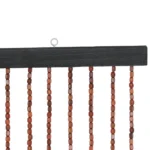 Bohemian Bamboo Bead Door Curtain 2*0.9M Chocolate Color Natural Wood Home Decor Ventilation Sunlight Block for Home Bedroom - Image 15