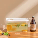 3L/5L Refrigerator Cold Kettle Large Beverage Dispenser Kettle with Faucet Fruit Lemonade Bottle Pot Cool Drink Water Jug Bucket - Image 9