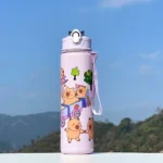 700ml Capybara Cute Water Cup with Straw & Handle Kawaii Travel Water Bottle Large Capacity Drinking Bottle for Fitness Sports - Image 12