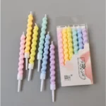 6/12/48pcs/1case Birthday Candles Spiral Cake Candles Long Thin Cake Candles For Wedding Party And Cake Decoration - Image 35