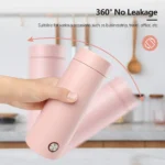 Electric Kettle 304 Stainless Steel 400ml Tea Coffee Water Cup insulation with Auto Shut-Off Boil Dry Protection for Travel - Image 5
