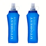 UTOBEST 250ML/500ML 2Pcs Foldable Outdoor Sports TPU Soft Water Bottles, Ultra-Lightweight, Portable, and Suitable for Camping - Image 7