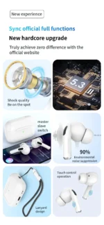 Air pro5 Earphones TWS Max Wireless Bluetooth In Ear Earbuds Sport Noise Cancelling Headset For iPhone Xiaomi Huawei Headphone - Image 14