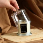 Aromatherapy candle home decoration holiday gift aromatherapy plant candle smokeless with glass cover - Image 4