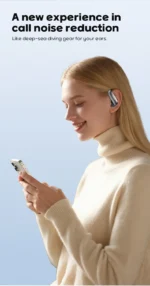 [Glasses-friendly]MINISO MS210 Bluetooth V6.0 Earphones Wireless Headphones AI Translator Earbuds Ultra-light Earphones - Image 14