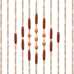 90X190Cm Wooden Bamboo Beaded Door Curtain Beaded String Screen Divider UK STOCK - Image 12