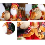 1~4PCS 2025 Christmas Decoration for Home Santa Claus Plush Doll 30cm Navidad Party Decor Xmas Ornaments New Year Gift - Image 3