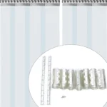 7X PVC Strip Curtain Plastic Soft Freezer Room Door Curtain Kit Hanging 18cm X2m Air-Conditioning Heat Insulation - Image 3