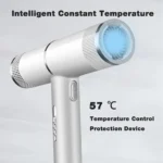 2000W Professional Hot Air Negative Ionic Hair Dryer, 10000 RPM, T Hammer Shape with 3 Nozzle Fast Drying for Home Salon Travel - Image 4