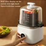 Desktop 220v 1000W Portable Air Fryer 2L Capacity Visible Household Transparent Visible Air Fryer Led Touch Screen Panel Air Fr - Image 2