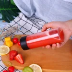 6pcs Plastic Bottles, 400ml Clear PET Bottles With Lids, Milk And Other Beverage,Restaurant Camping PartyDrinkware Accessories - Image 4