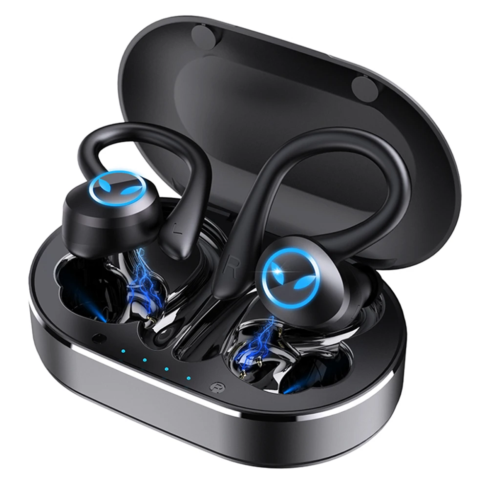 kf-Sc3edc168bb33449cb78ec5b9f7a6ce02L Q25 Wireless Earbuds Bluetooth 5.1 Headphones Noise Cancelling HiFi 9D Stereo Bass Earphone Headset with Microphone for iPhone - Image 1