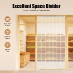 7pcs 2m PVC Strip Curtains Laminate Curtain Door PVC Strip Clear Curtain Strip for Industry Horse Stable Cowshed - Image 7