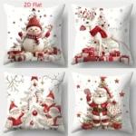 1pcs 2D Christmas Pillow Cover Xmas Party Decoration - Image 29