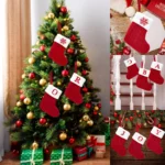 Christmas Socks Knitting Snowflake Letter Stocking Christmas Decoration - Image 10