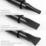 2800W Dog Blow Dryer Adjustable Speed Temperature Control with 3 Nozzles, Extendable Hose for Pet Hair Grooming, Vehicle Dryer - Image 2