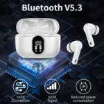 Wireless Earbuds with Bluetooth 5.3, In-Ear Headphones Featuring 4 ENC Mics and 36 Hours of Playtime, LED Display Included. - Image 5