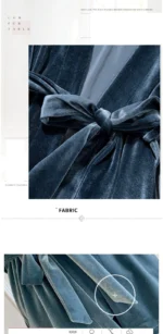 Casual Velour Home Clothing 4pcs Sleep Set Lingerie Women Pajamas Suit Long Sleeve Lace Velvet Homewear Pyjamas set - Image 7