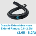 2800W Dog Blow Dryer Adjustable Speed Temperature Control with 3 Nozzles, Extendable Hose for Pet Hair Grooming, Vehicle Dryer - Image 4