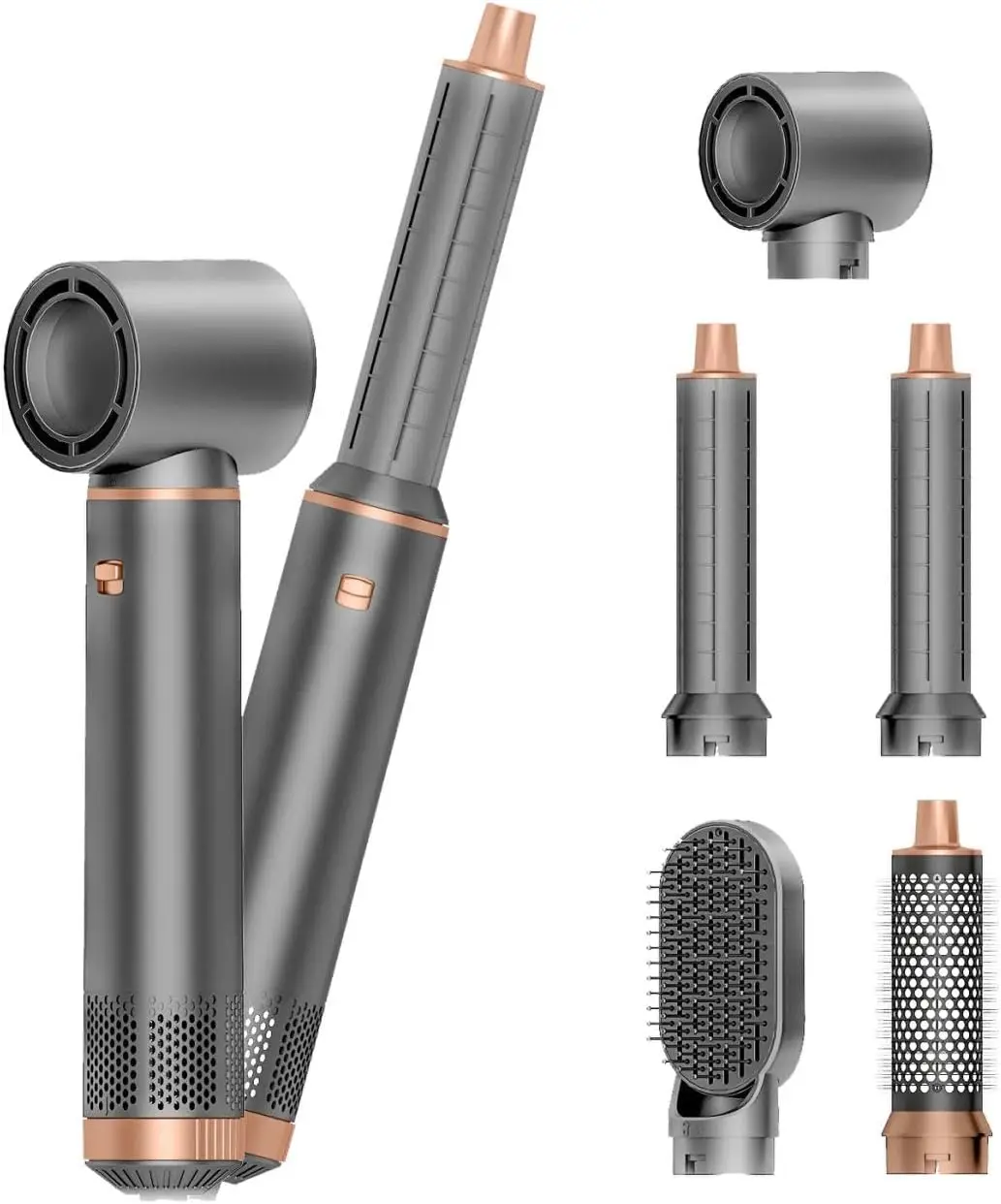 kf-Sc780662d665447afa9b2b16d306861569 5 in 1 Handle Foldable Hair Dryer Portable Multifunctional Home Hair Dryer Styling Air Culer Wand Hair Straightener Brush Blow - Image 1