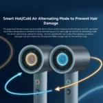 Xiaomi Water Ionic Hair Dryer H500 1800W Wind 20m/s 8 Airflow Modes Hot and Cold Circulating Air Mode Quick Dry Profession Care - Image 10