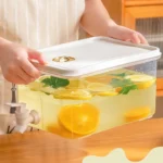 3L/5L Refrigerator Cold Kettle Large Beverage Dispenser Kettle with Faucet Fruit Lemonade Bottle Pot Cool Drink Water Jug Bucket - Image 5