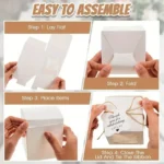 10/30pcs candle gift box with transparent window with label and twine for wedding birthday party gift - Image 4