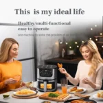7L Electric Air Fryer Smart Multi-function Hot Convection Oven Deep Fryer Without Oil LED Touch Control 1400W Visible Window - Image 2