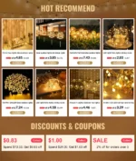 Christmas tree decorations String Lights outdoor - Image 7