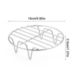 Air Fryer Rack Stainless Steel Cookware Steamer Rack Cooking Baking Pot Stand Airfryer Grill Food Kitchen Steaming Racks Grid - Image 9