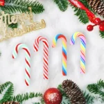 10/30/50Pcs Mini Candy Cane Christmas Decoration Red White Resin Candy DIY Crafts Xmas Pendant Navidad - Image 17