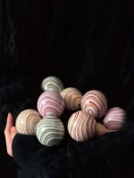 Spherical Scented Candles in Curved Tin Cans Smokeless Soy Wax Wedding Favors Photo Props Home Ambiance Decor - Image 11