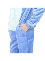 Disney COS Stitch blue and pink onesie plush pajamas - Image 11