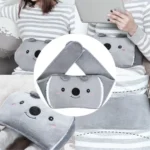 1000ml Hot Water Bottle Bag + Belt Rubber or Warm Plush Pouch Waist Cover Belt - Image 3