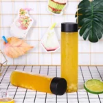 6pcs Plastic Bottles, 400ml Clear PET Bottles With Lids, Milk And Other Beverage,Restaurant Camping PartyDrinkware Accessories - Image 6