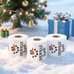 Christmas Toilet Roll Paper Happy  New Year Christmas Supplies Xmas Tissue Roll - Image 2