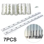 1 x 2 m 7PCS Transparent Door Curtains Strip PVC Curtains - Image 2