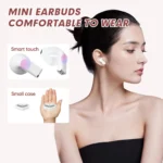 Heart-shaped Rotatable Wireless Bluetooth Earphones HIFI Sound Headphones Touch Control Earbuds Gaming Headsets - Image 3