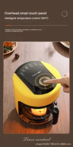 2025 Multifunctional 220V air fryer household transparent visualization fully automatic air fryer small capacity electric fryer - Image 17