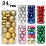 Colorful Christmas Balls Ornaments Merry Christmas Decorations For Home - Image 3