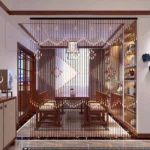 90X190Cm Wooden Bamboo Beaded Door Curtain Beaded String Screen Divider UK STOCK - Image 4